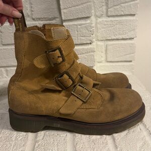 Dr. Martens Blake Tan Suede Boots